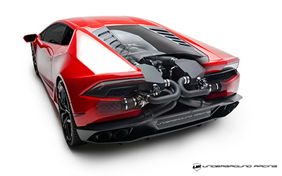 Underground Racing Twin Turbo Lamborghini Huracan Rear Corner Desktop Wallpaper